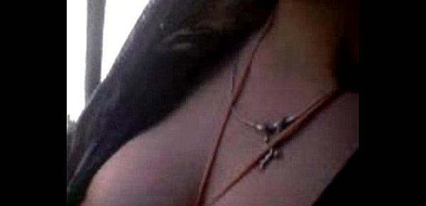  Pak girl Rubina Exposing her Huge Milky Boobs in public bus to Lover